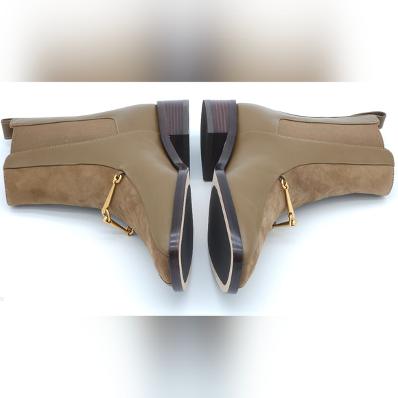 TORY‎ BURCH Size 5 Equestrian Link Chelsea Ankle Leather Boot - Picture 6 of 9